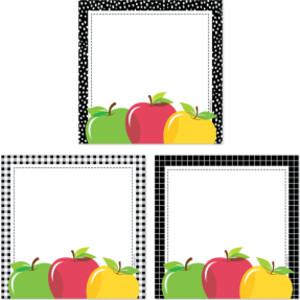 Apple Time Apple Cards 6" Designer Cut-Outs, Pack of 36