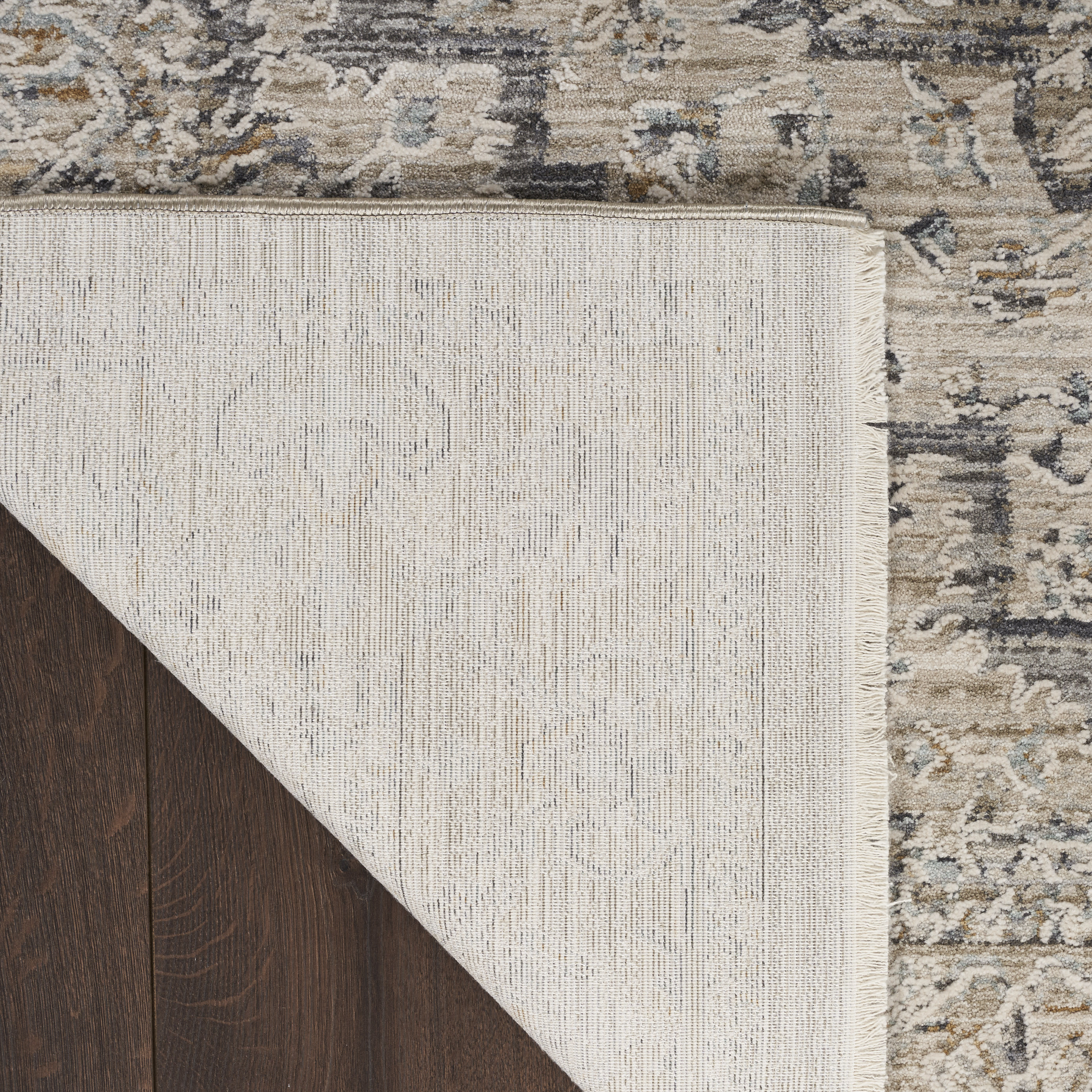Nourison Lynx 5'3" x 7'10" Ivory Taupe Vintage Indoor Rug