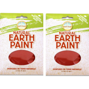 2-Pack Natural Earth Paint Powder, Red, 3 oz