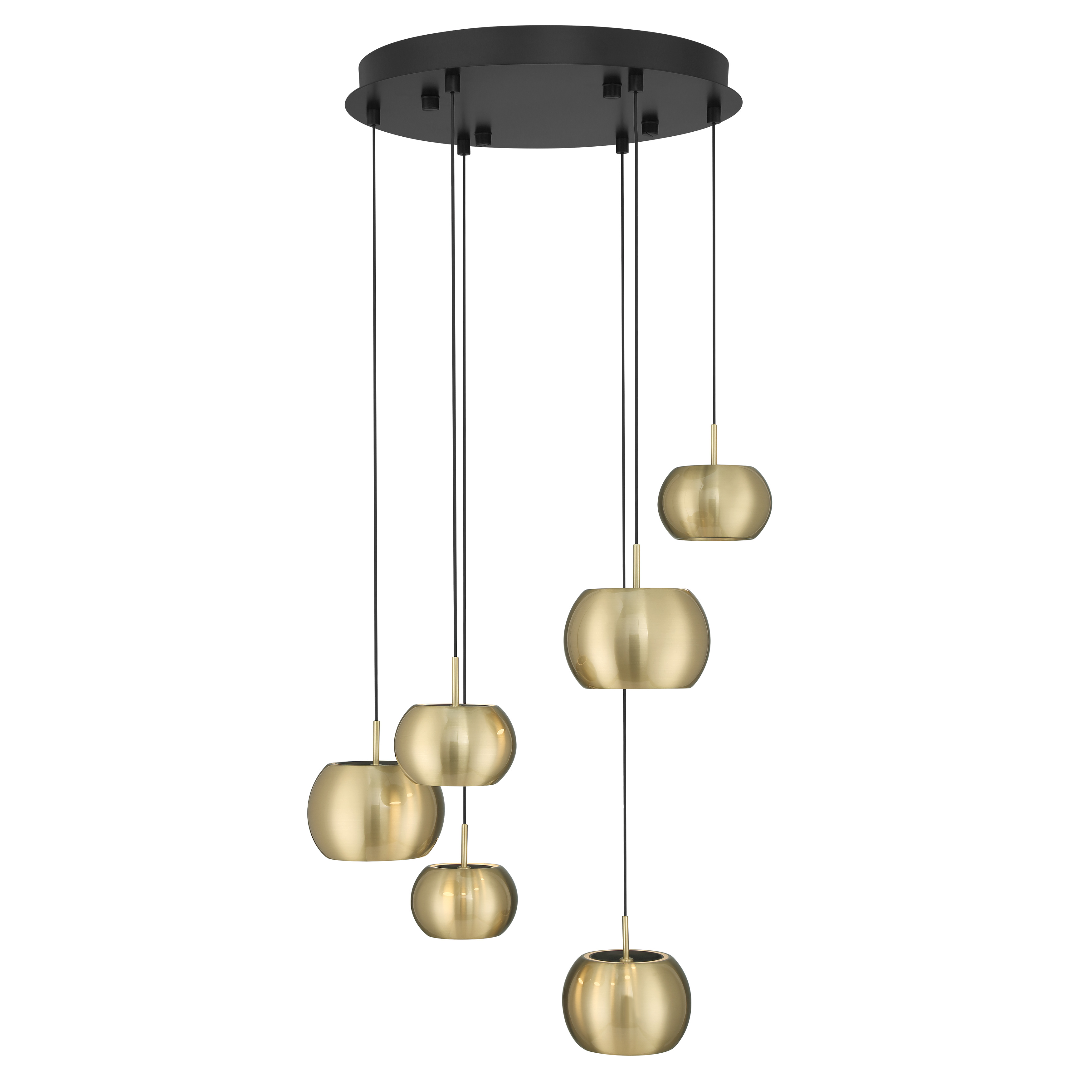 The Halo pendant combines contemporary minimalism with sophisticated two-tone styling. Its low-profile pan design delivers bright, high-CRI LED light through an acrylic diffuser, perfect for modern dining spaces and kitchen islands. - alternate view