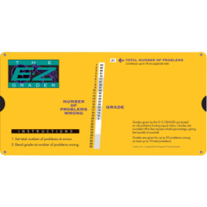 E-Z Grader, Large Print, Yellow