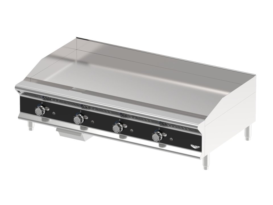 48-inch medium-duty flat-top gas griddle with manual controls
