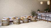 Fontana Taupe 1x4 Mosaic and 12x24 Matte