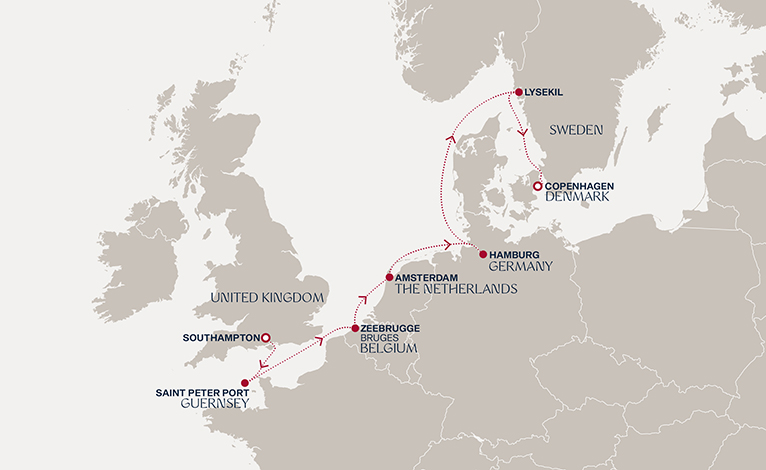 Itinerary map