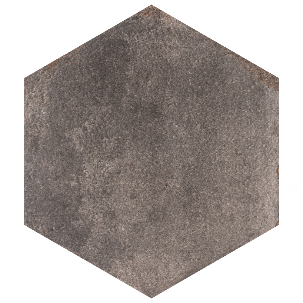 D’Anticatto Hex Notte 11 in. x 12-3/4 in. Porcelain Floor and Wall Tile
