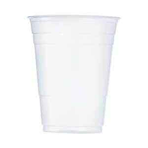 Solo, Party Plastic Cold Drink Cups, 16 oz, Clear