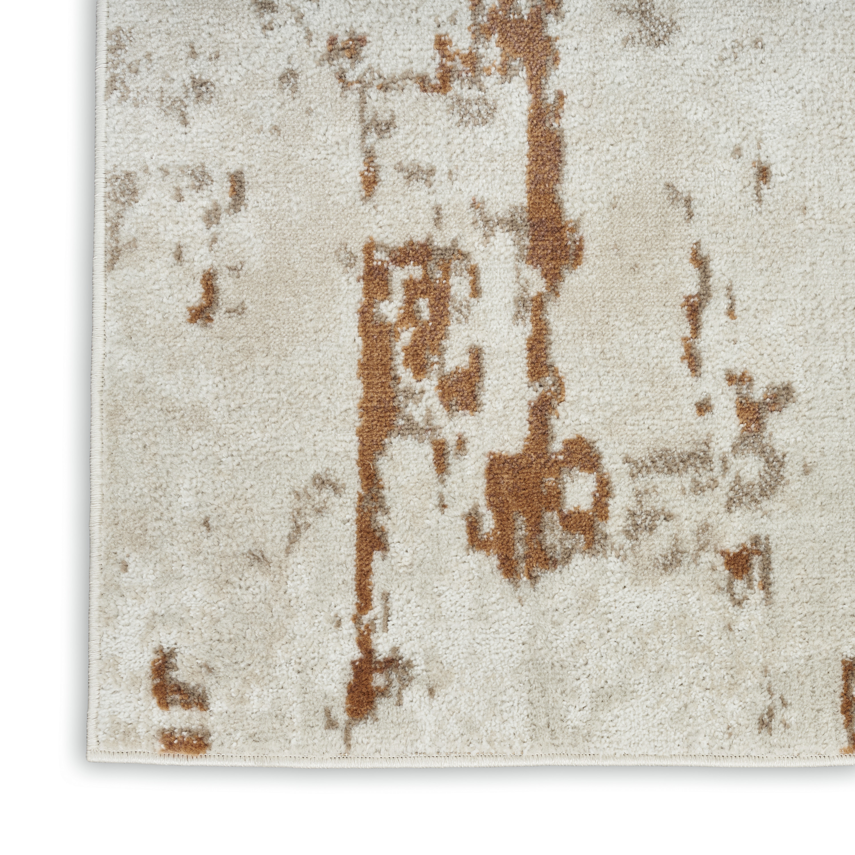 Nourison Quarry 6' x 9' Ivory Rust Modern Indoor Rug