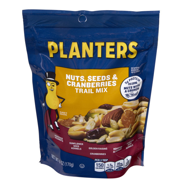 PLANTERS(r) Trail Mix Nuts, Seeds, And Cranberry 12/6oz . C1C1 - Front Center In Package (Hi Res)