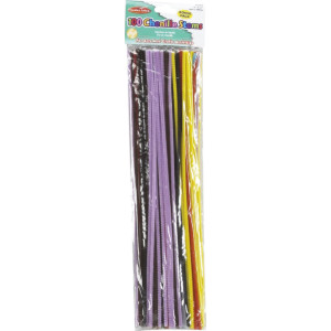 Creative Arts&trade; Chenille Stems, 4mm x 12", Assorted Colors, Bag of 100