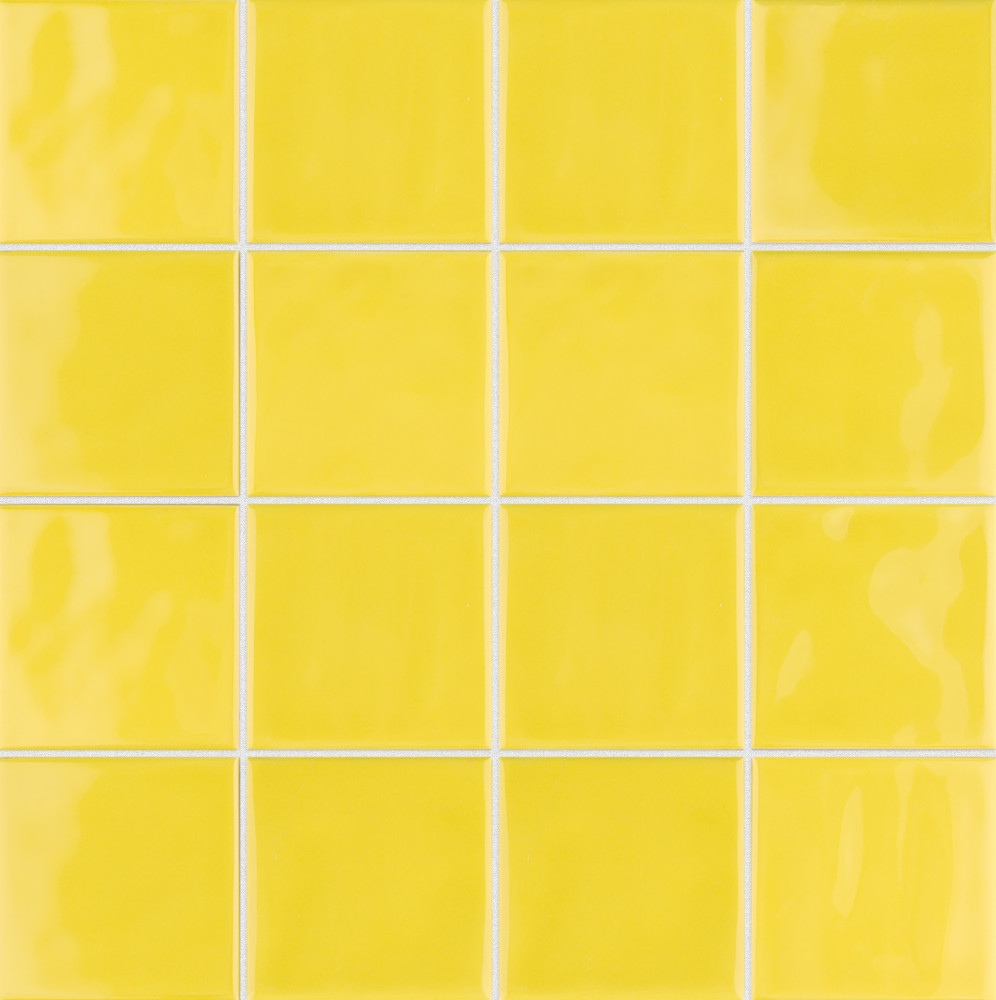 Twist Square Yellow Lemon 11.75x11.75 Square Ceramic Wall Only Digital Pattern