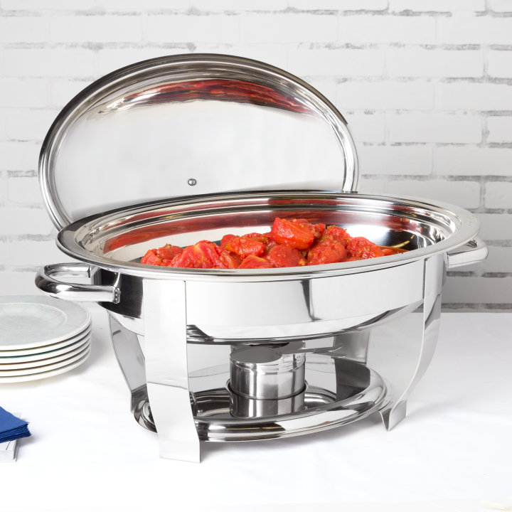 6-quart Orion® oval chafer with liftoff cover