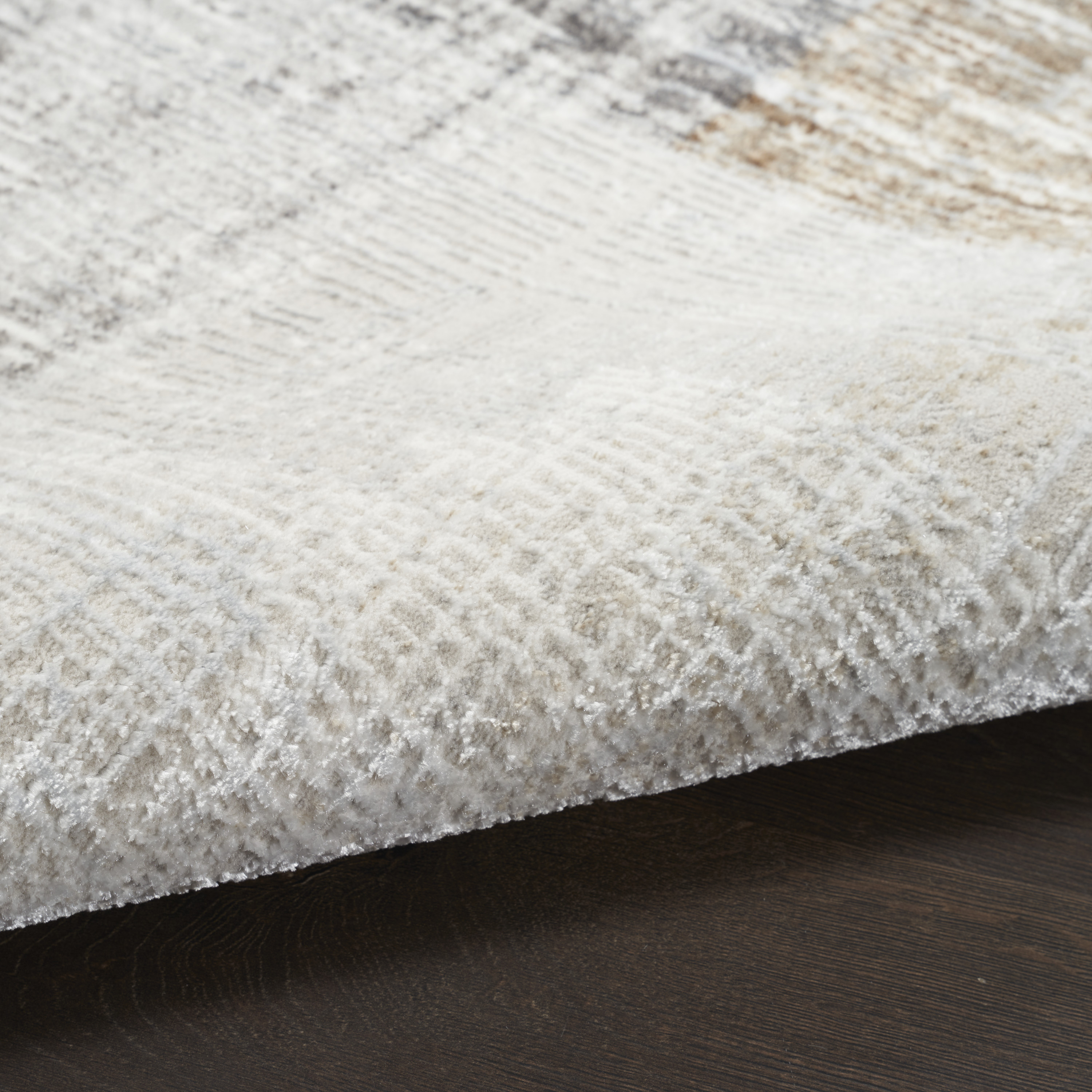 Nourison Sparkle 2'3" x 7'6" Grey Modern Indoor Rug