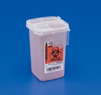 SharpSafety™ Phlebotomy Sharps Container, 1 Quart, 11 x 10¾ x 4¾ Inch