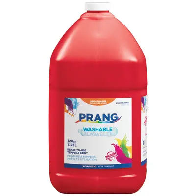 Prang Washable Tempera Paint, Red, 1 Gal., 1 Count