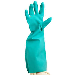 Impact, Safety Zone® Premium, General Purpose Gloves, Nitrile, 15.0 mil, Powder Free, L, Green