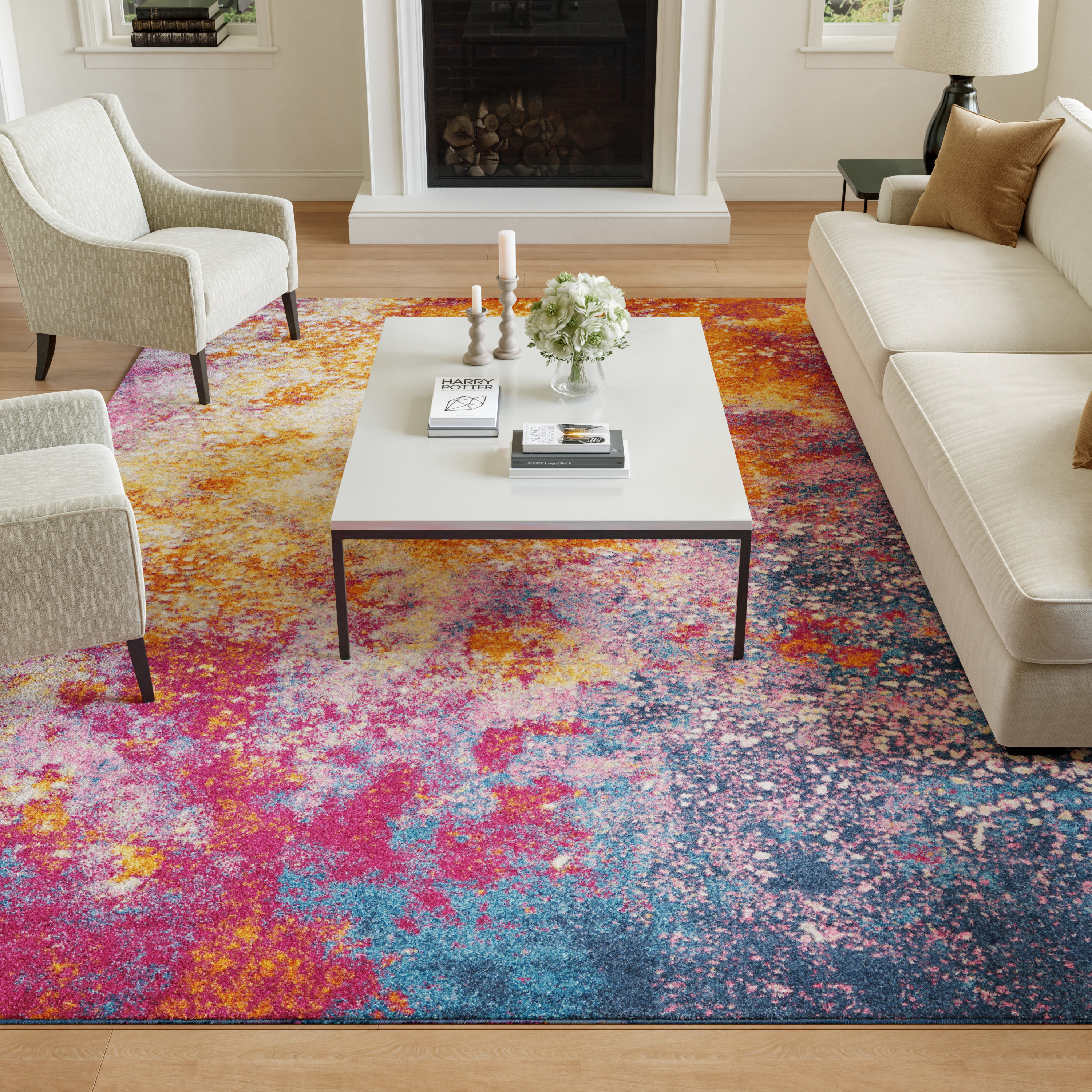 Nourison Passion 8' x 10' Sunburst Modern Indoor Rug