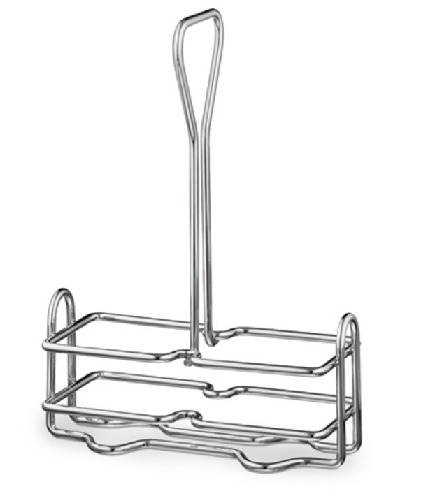 Dripcut® Cruets Wire rack condiment caddy holds two cruets
