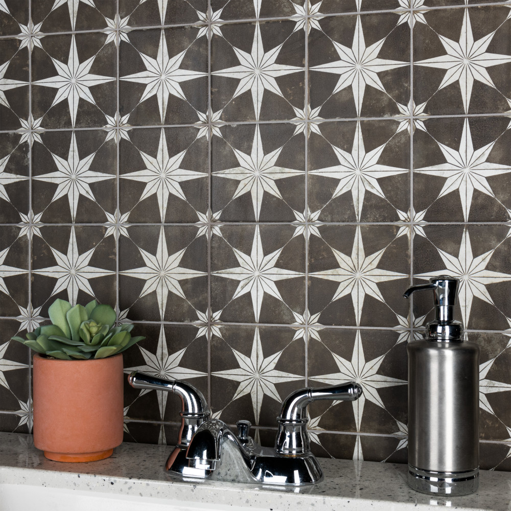 Harmonia Kings Star Night 13x13 Square Ceramic Floor and Wall Digital Pattern