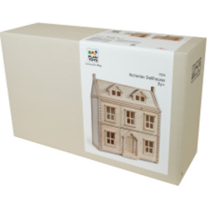 Wooden Victorian Dollhouse, 3-Story Pretend Play House