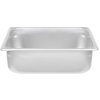 Half-size 4-inch-deep Super Pan® heavy-duty stainless steel steam table pan