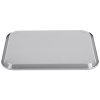 10" x 14" polypropylene fast-food tray in gray