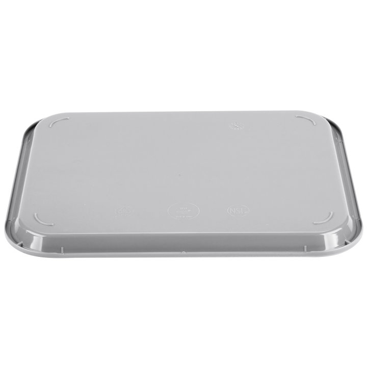 10" x 14" polypropylene fast-food tray in gray