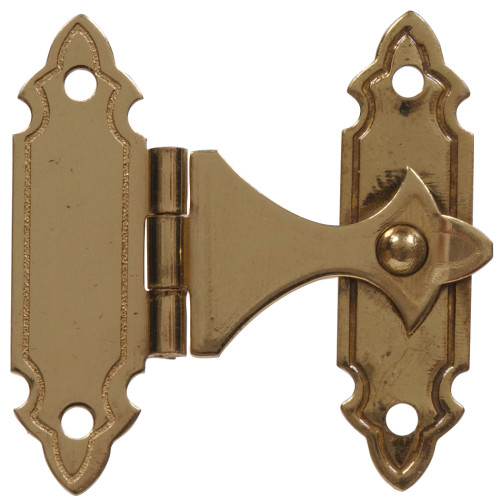 Hardware Essentials Solid Brass/Bright Brass Decorative Catch