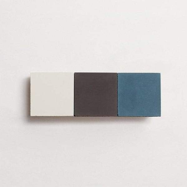 cement: mythology checkerboard | flanders | grande | matte | trio | mallard, charcoal + paste | sample 