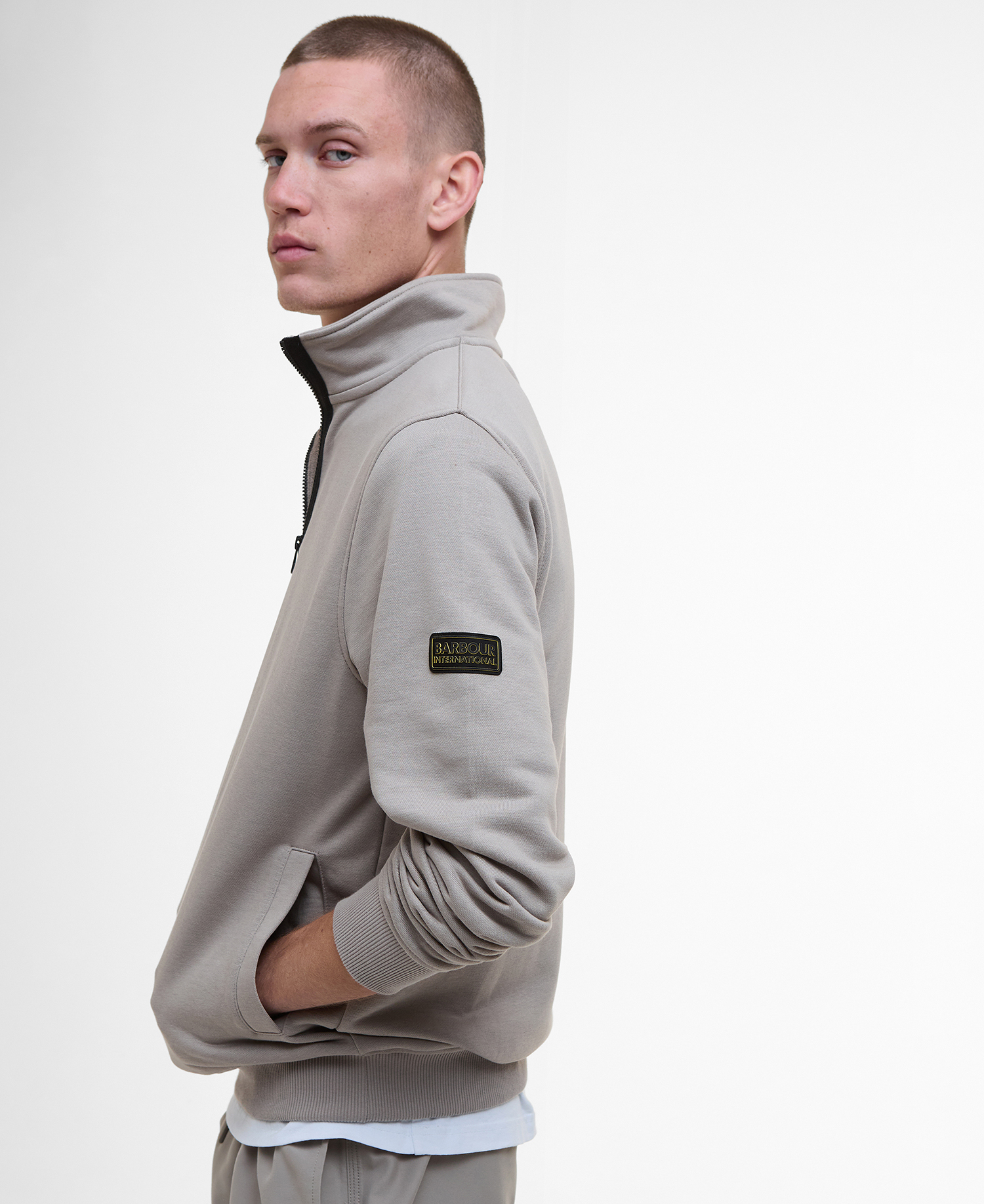 Outline Half-Zip Sweatshirt image number 4