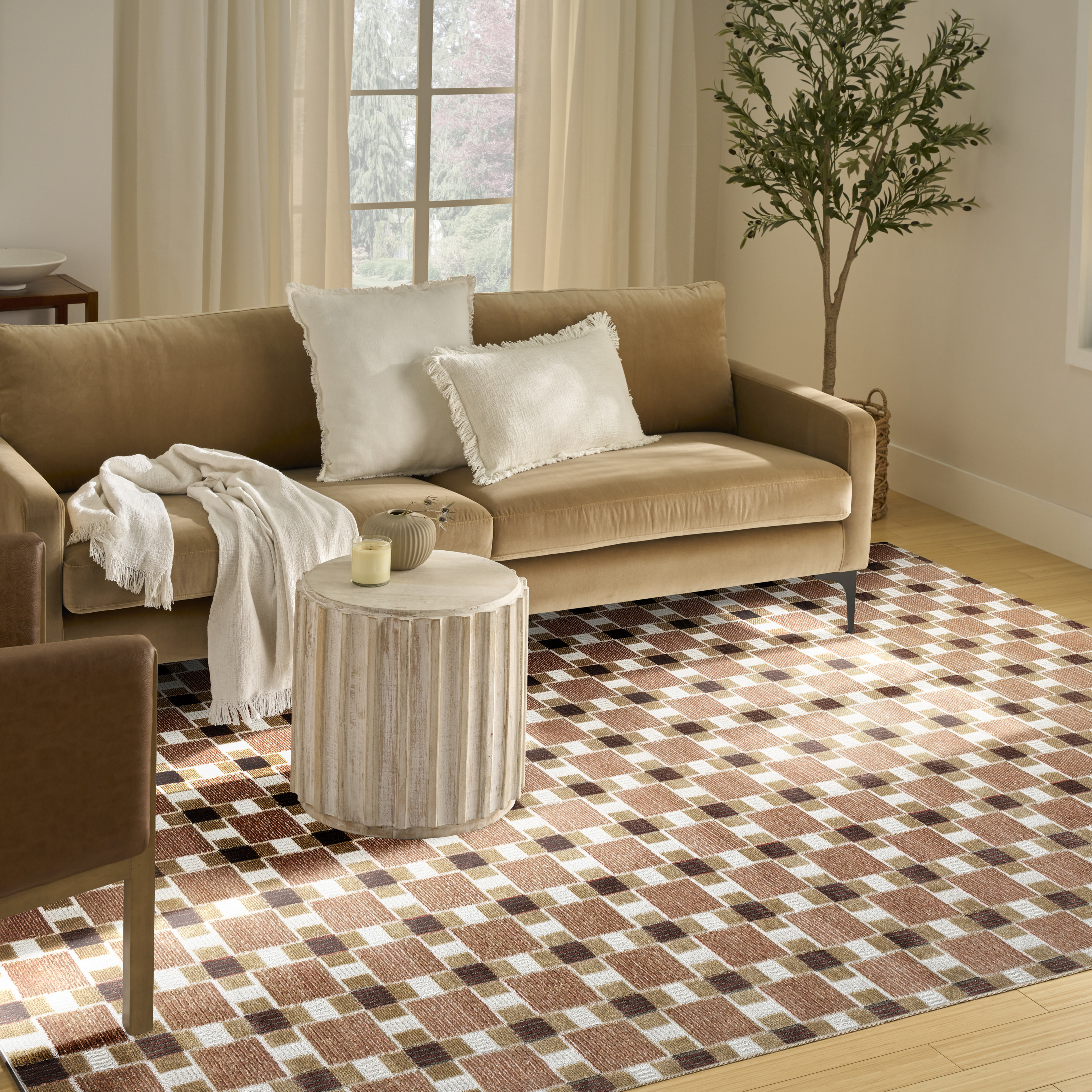 Nourison Nordic 8' x 10' Rust Modern Indoor Rug