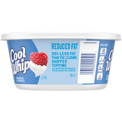 Cool Whip Reduced Fat Whipped Topping, 8 oz Tub