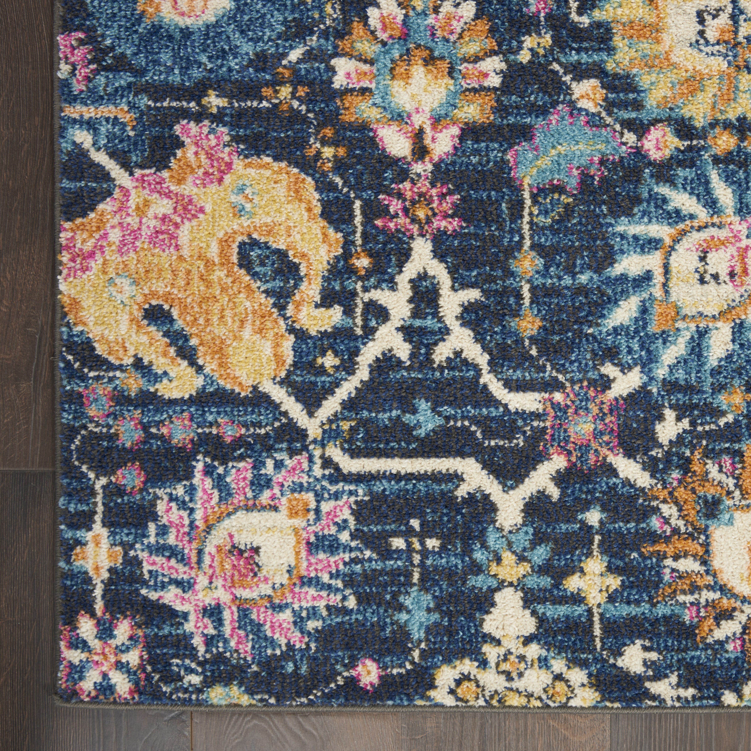 Nourison Passion 6'7" x 9'6" Navy Bohemian Indoor Rug