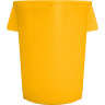 Carlisle, Bronco, 44 gal, Polyethylene, Yellow, Round, Receptacle