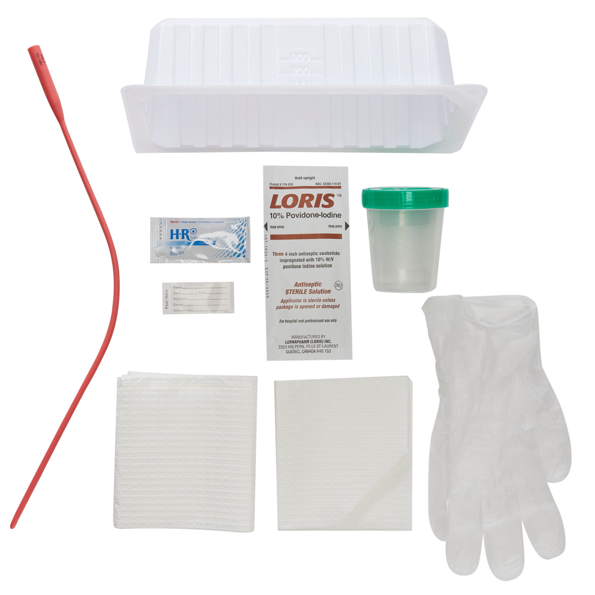 McKesson Intermittent Catheter Tray, 1000 cc, Rubber