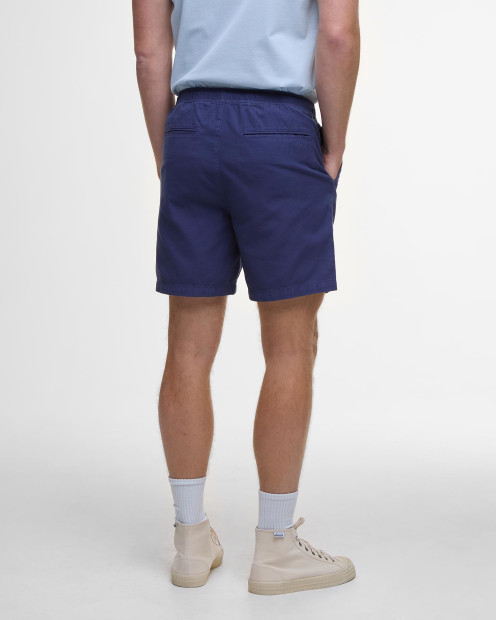 Washed Oxford Relaxed Shorts Oceana