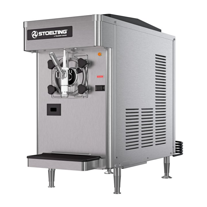 1.2-gallon 115-volt air-cooled gravity-fed single-flavor countertop shake or slush freezer