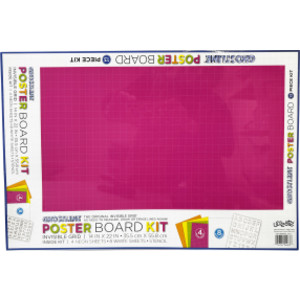 Poster Board Kit, 5 Assorted Colors, 14" x 22", 13 Pieces