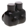 2-Port Gray Multi-Tap Pre-Insulated Connector, 3/0 - 4 AWG