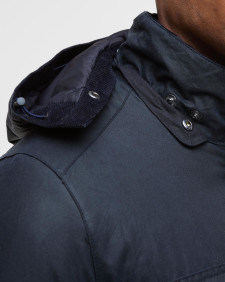 Winter Sapper Waxed Jacket Navy/Midnight Oak