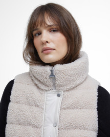 Archer Fleece Gilet Silver Cloud