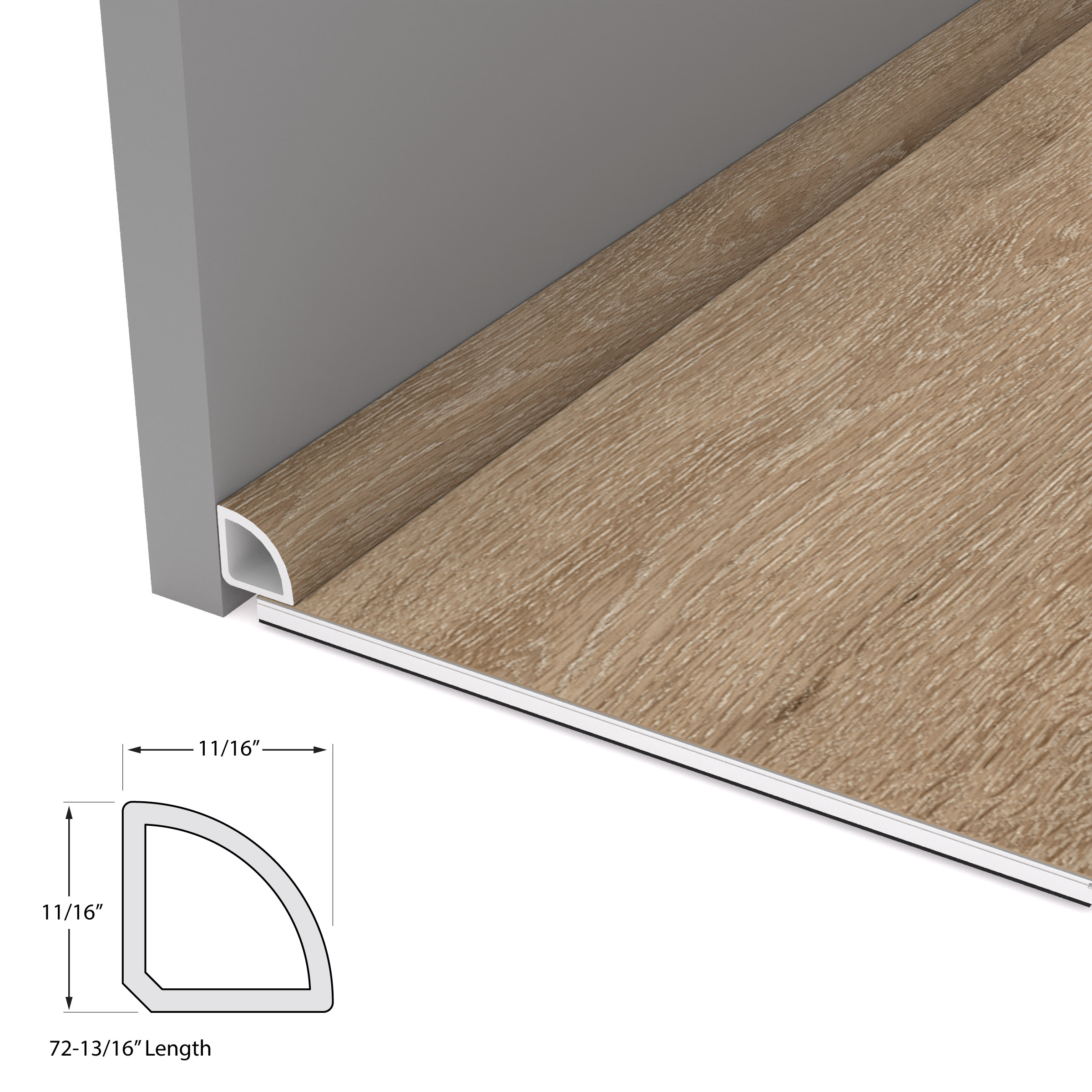 Natural Elm Quarter Round view 4