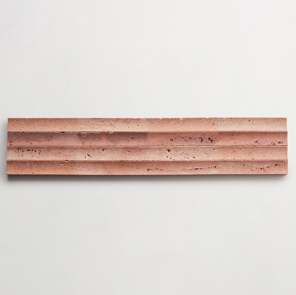 lapidary | etui grand | red travertine 