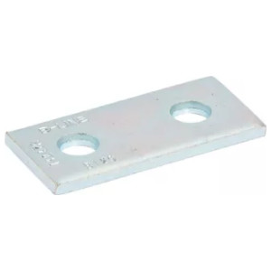 Zinc Plated Steel, Splice Plate, 2 Hole