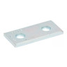 Zinc Plated Steel, Splice Plate, 2 Hole