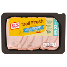 Oscar Mayer Deli Fresh Honey Uncured Ham Mega Pack, 22 oz Tray