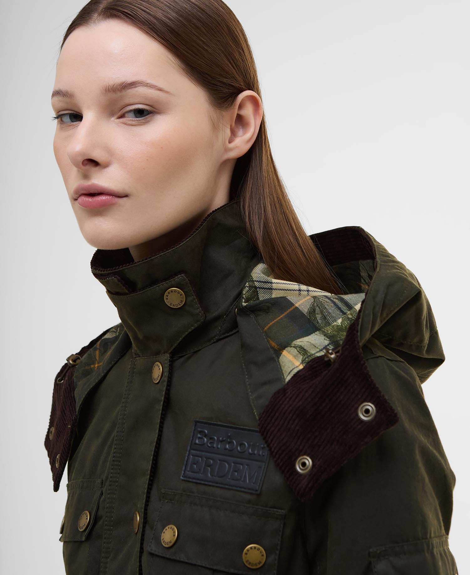 Barbour x ERDEM Datura Waxed Hood image number 2