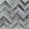 Haisen Starlight 1×4 Herringbone Mosaic Silk