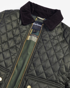 Beadnell Fitted Quilted Jacket Sage-Ancient