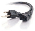 2 ft. 16 AWG Universal Power Cord (NEMA 5-15P to IEC320C13) [TAA]