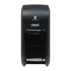 Georgia Pacific, Compact® Vertical 2-Roll, Coreless Bath Tissue Dispenser, Black